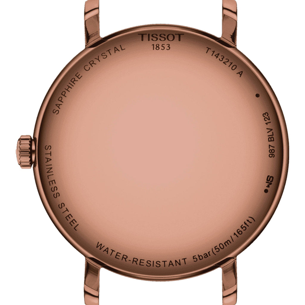 Tissot Women's Watch - Everytime Quartz Pink Dial Rose Gold Bracelet | T1432103333100