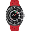 Tissot Men's Watch - Sideral Automatic Black Dial Red Silicone Strap | T1454079705702