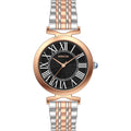 Invicta Women's Watch - Wildflower Quartz Black Dial Two Tone Steel Bracelet | 69314