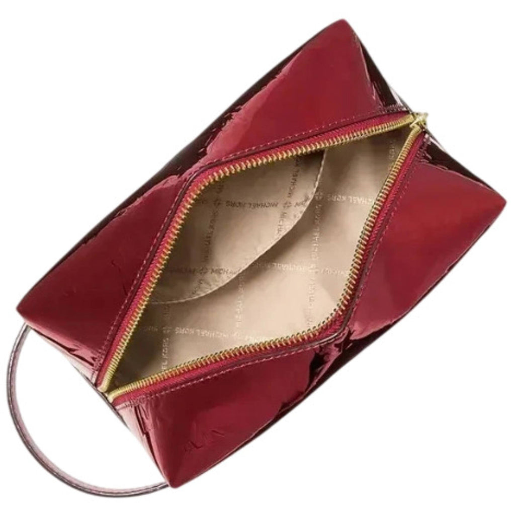 Michael Kors Women's Travel Kit - Jet Set Metallic Logo, Cherry | 35F5GTFN2O CHE