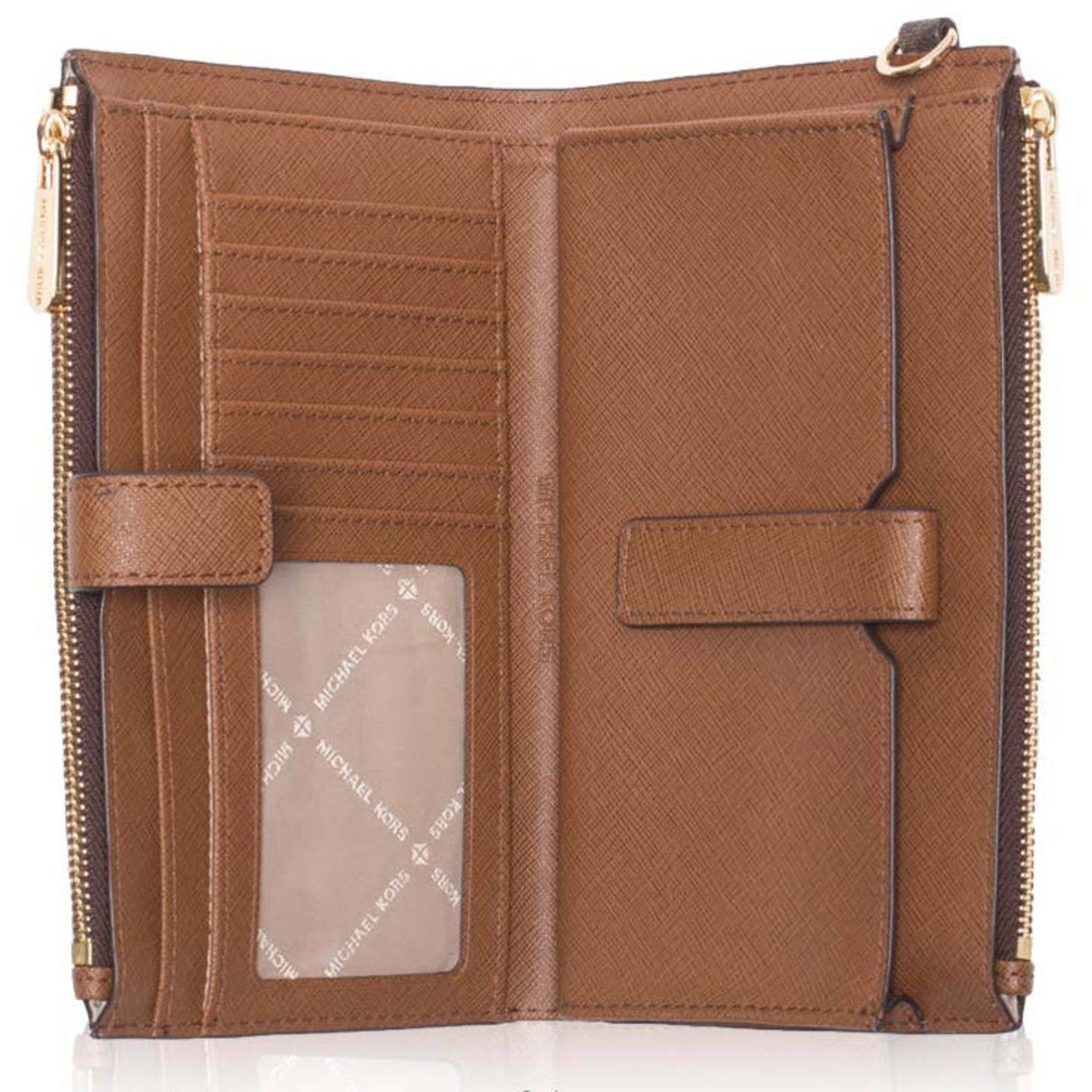 Michael Kors Women's Smartphone Wallet - Jet Set Travel Canvas, Brown | 35F8GTVW0B BRN
