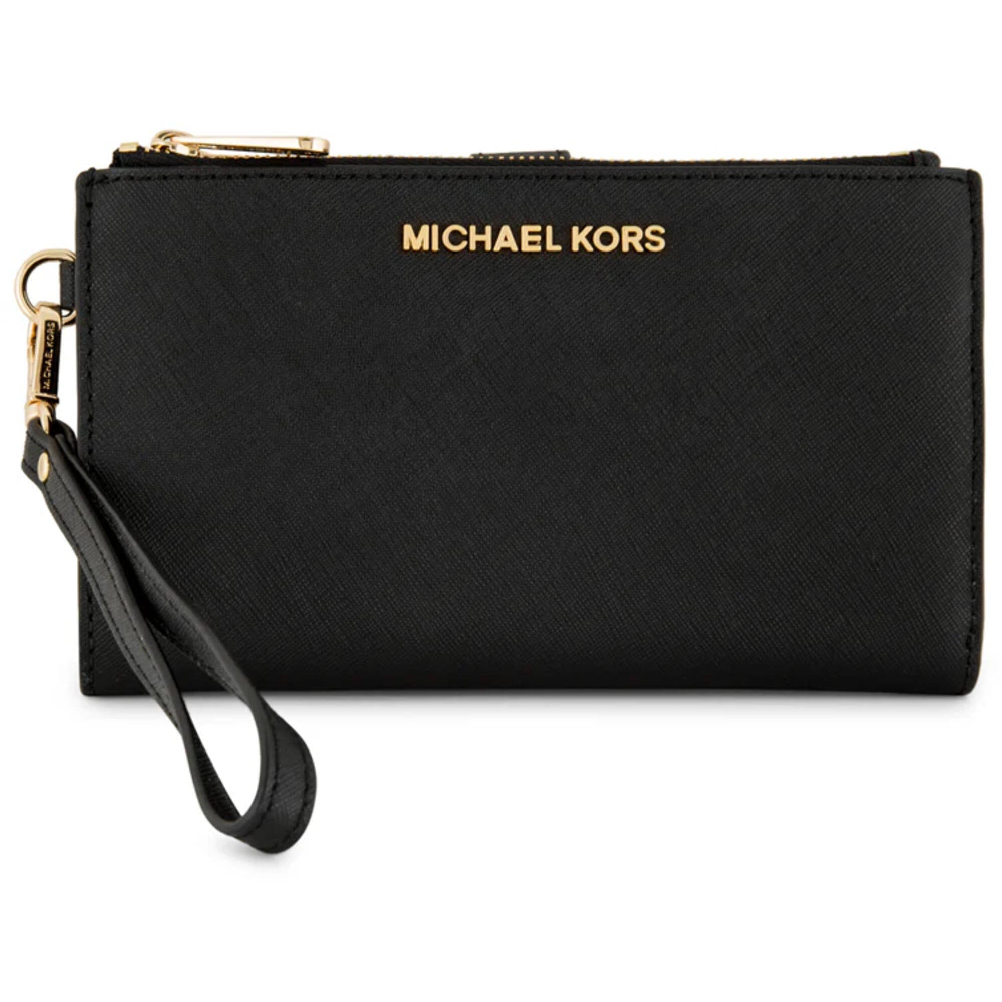 Michael Kors Women's Wristlet Wallet - Jet Set Smartphone, Black | 35F8GTVW0L BLK