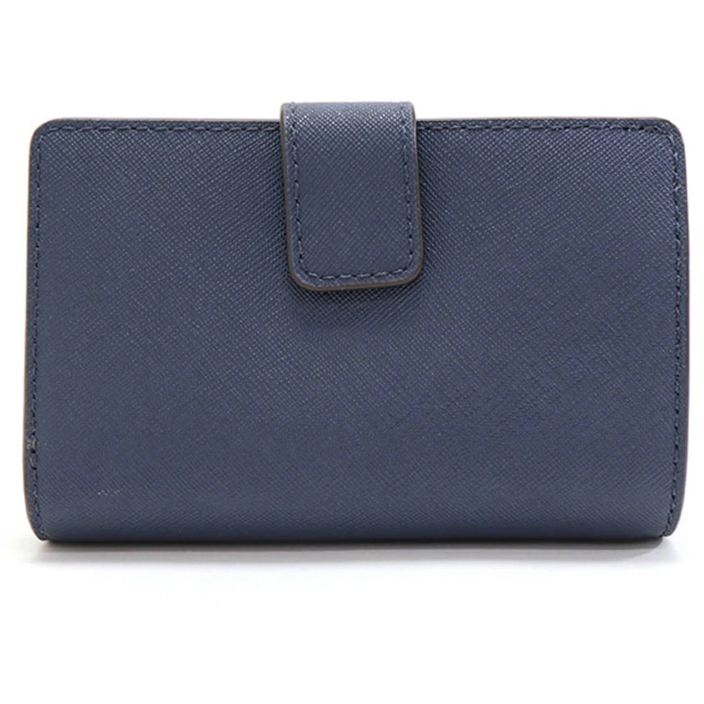 Michael Kors Women's Wallet - Leather with Snap Fastening, Navy | 35R4STVF6L NVY