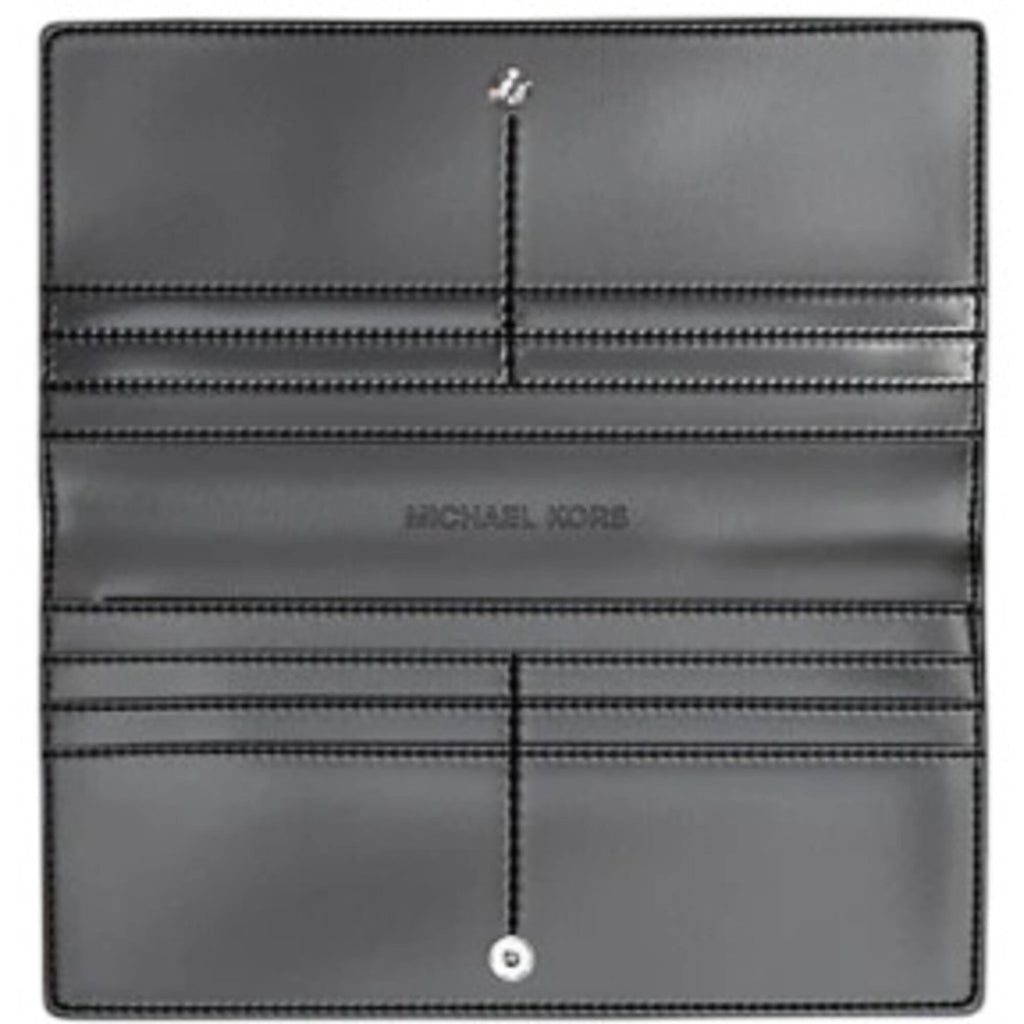 Michael Kors Women's Wallet - Carson Large Logo-Print Canvas, Black | 35S5S2ZE3B BLK