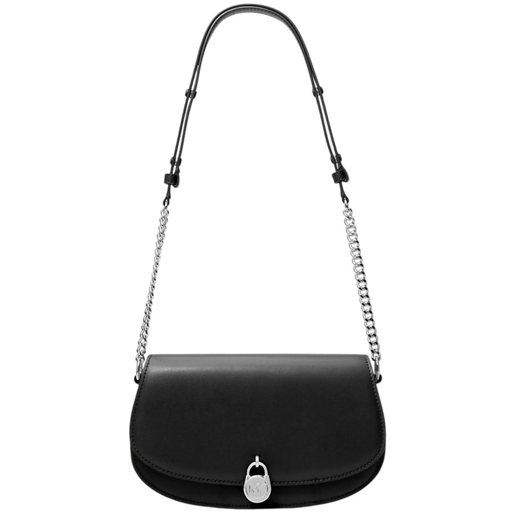 Michael Kors Women's Messenger Bag - Mila Medium Leather, Black | 35T5SIMM8L BLK
