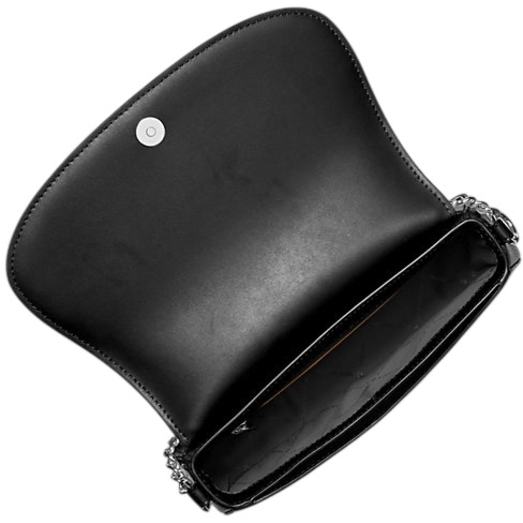 Michael Kors Women's Messenger Bag - Mila Medium Leather, Black | 35T5SIMM8L BLK