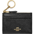Coach Women's Case - Mini Skinny Id Crossgrain Leather, Gold/Black | 88250 BLK