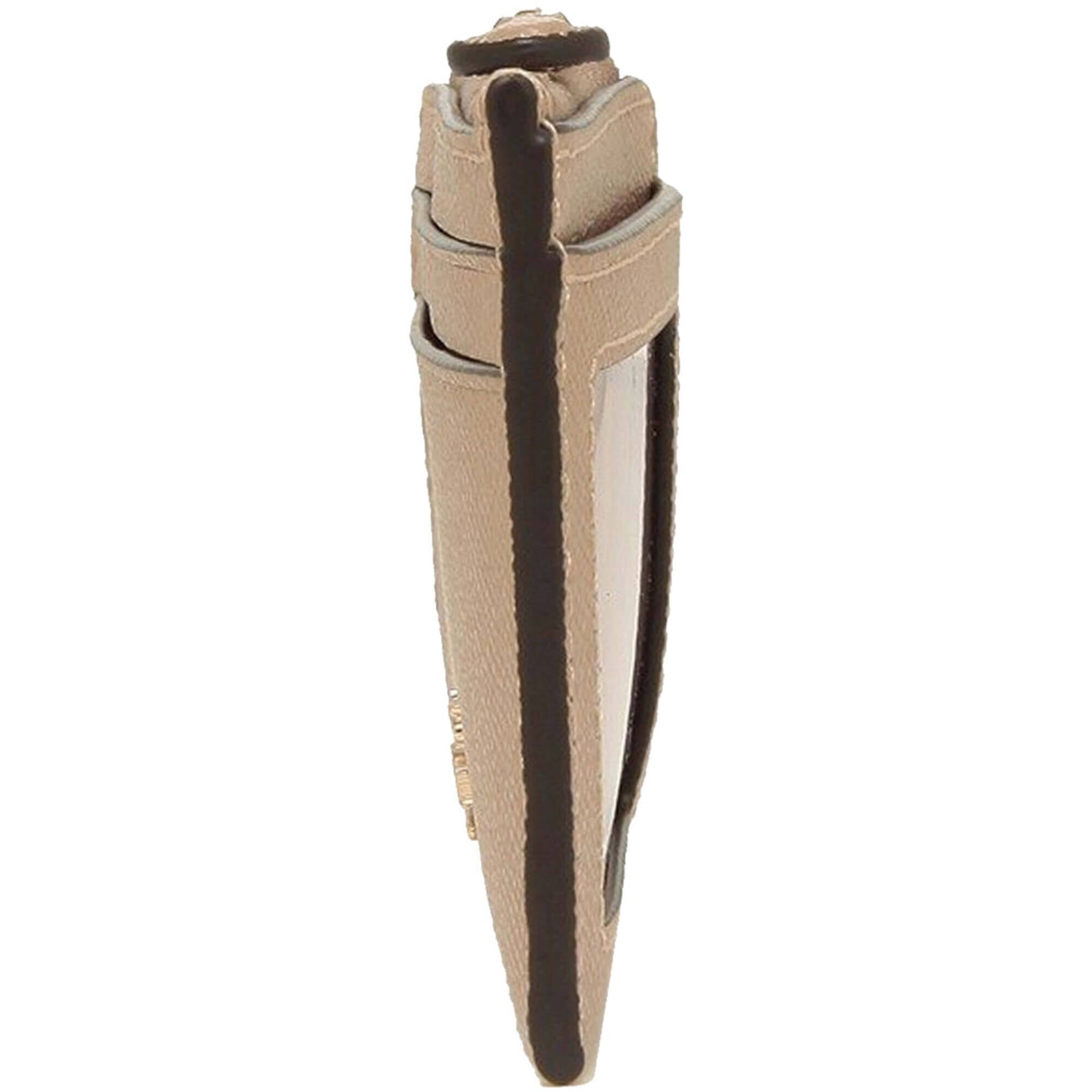 Coach Women's Case - Mini Skinny Id Crossgrain Leather, Gold/Taupe | 88250 TAE