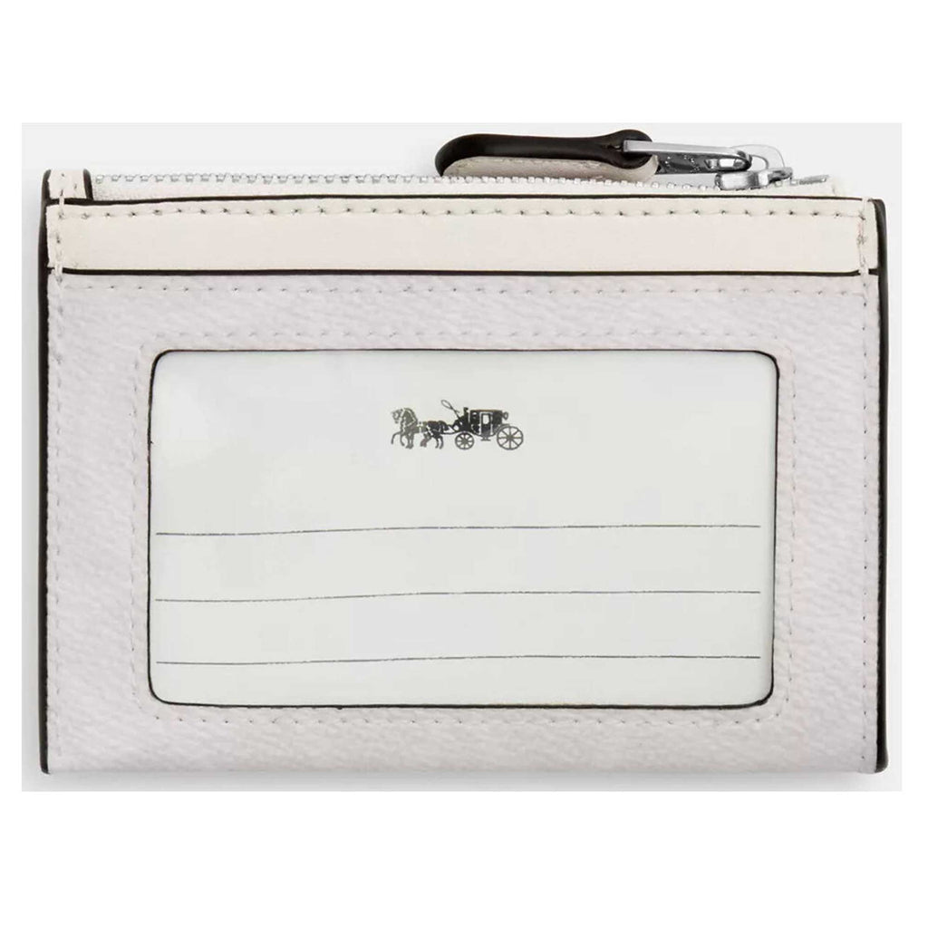 Coach Women's Id Case - Mini Skinny Signature Canvas, Silver/White/Chalk | CW870 WH CHK