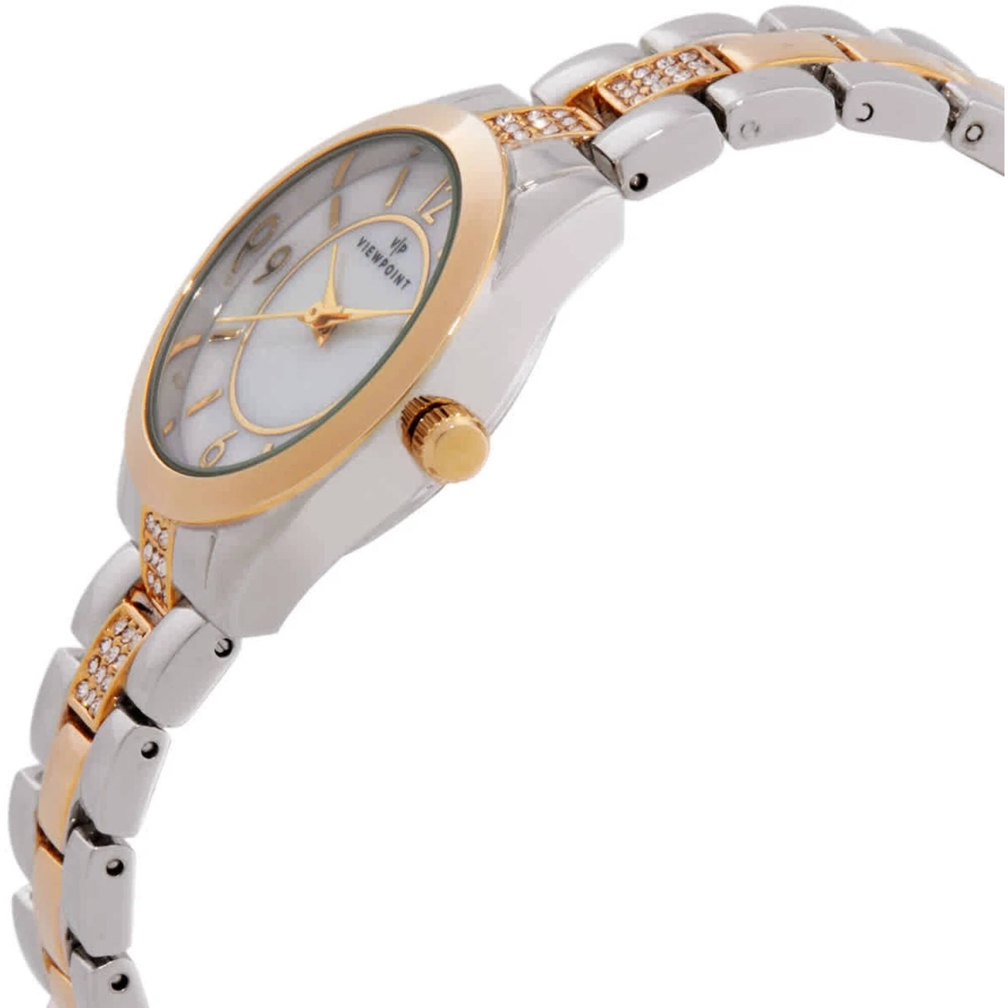 Timex Women's Watch - Viewpoint White MOP Dial Crystal Two Tone Bracelet | CC3D860009J