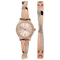 Timex Women's Watch and Bracelet Set - Trend Rose Gold Dial Quartz | TW2T57900JI