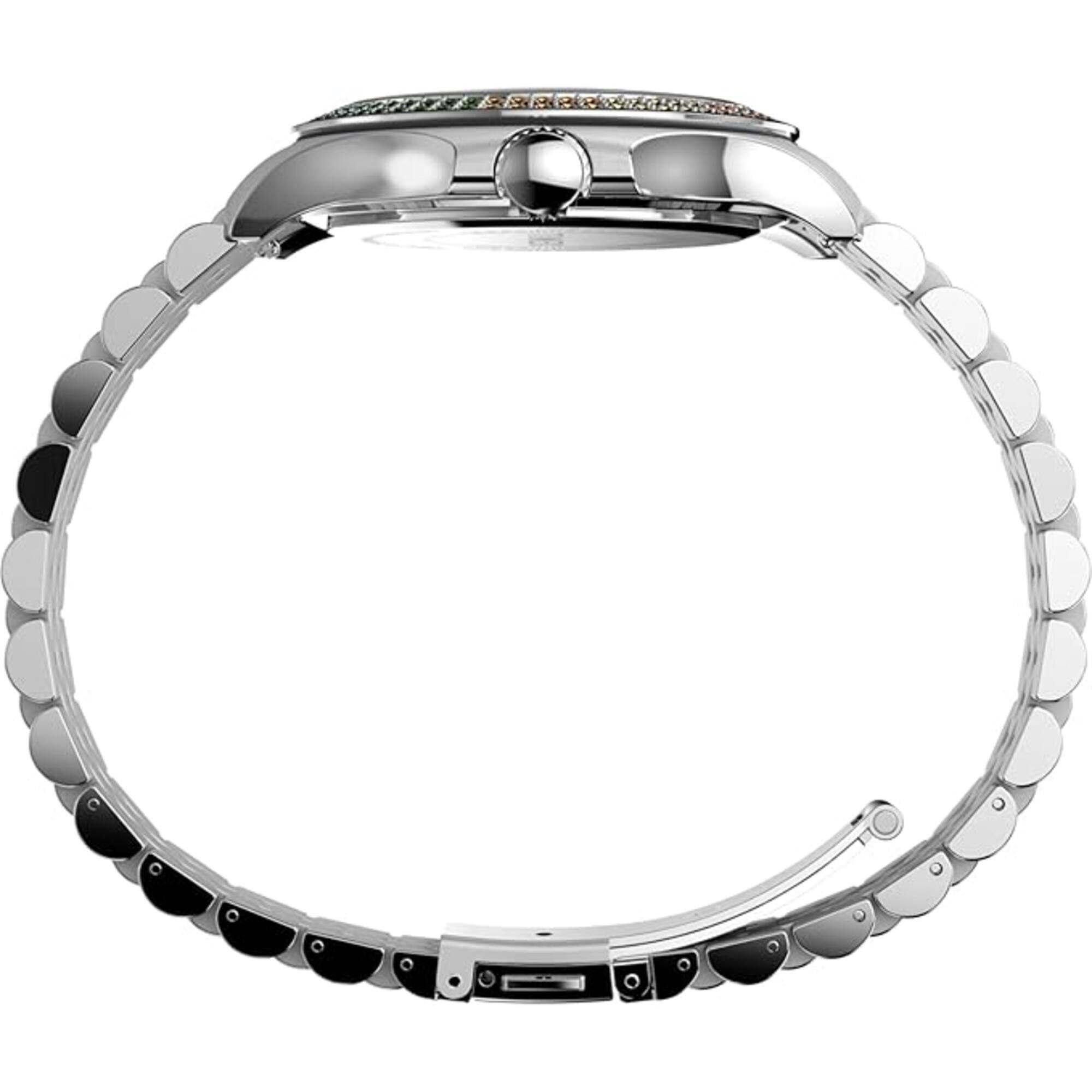 Timex Women's Watch - Quartz Silver Tone Dial Stainless Steel Bracelet | TW2W33000VQ