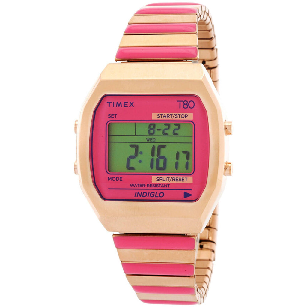 Timex Women's Digital Watch - Timex 80 Quartz Two Tone Steel Bracelet | TW2W41600VQ