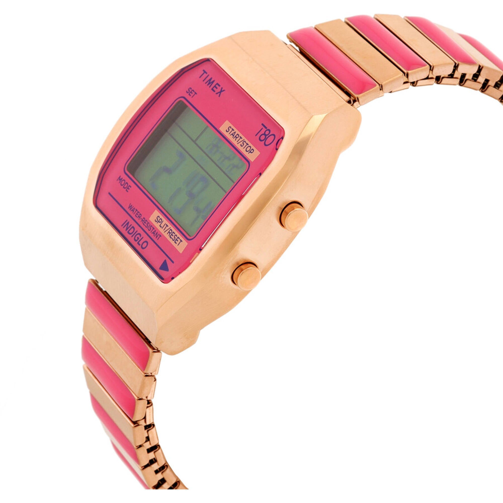 Timex Women's Digital Watch - Timex 80 Quartz Two Tone Steel Bracelet | TW2W41600VQ