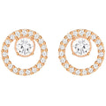 Swarovski Women's Stud Earrings - Constella Circle Pierced Rose Gold Tone | 5199827