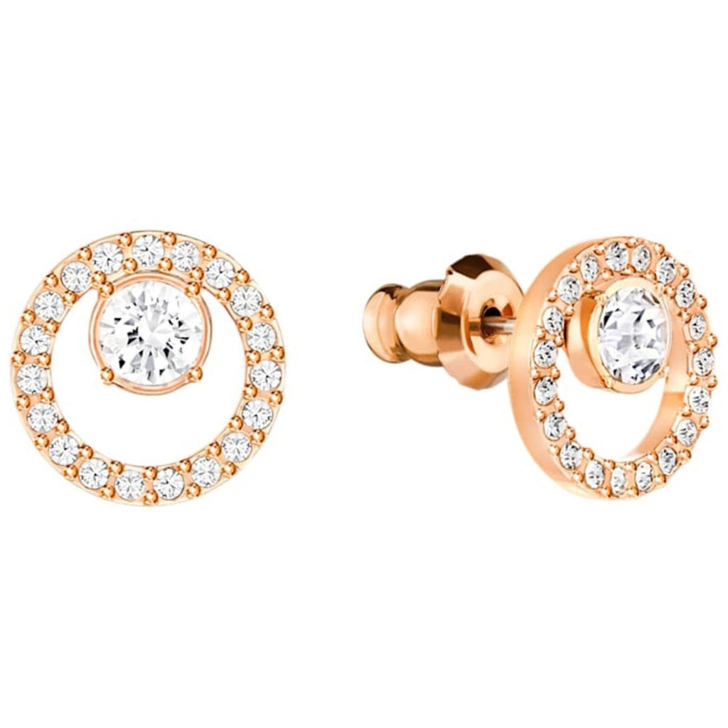 Swarovski Women's Stud Earrings - Constella Circle Pierced Rose Gold Tone | 5199827