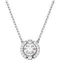 Swarovski Women's Pendant Necklace - Una Dancing Crystal Design Silver | 5286137