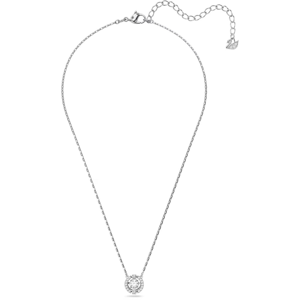Swarovski Women's Pendant Necklace - Una Dancing Crystal Design Silver | 5286137