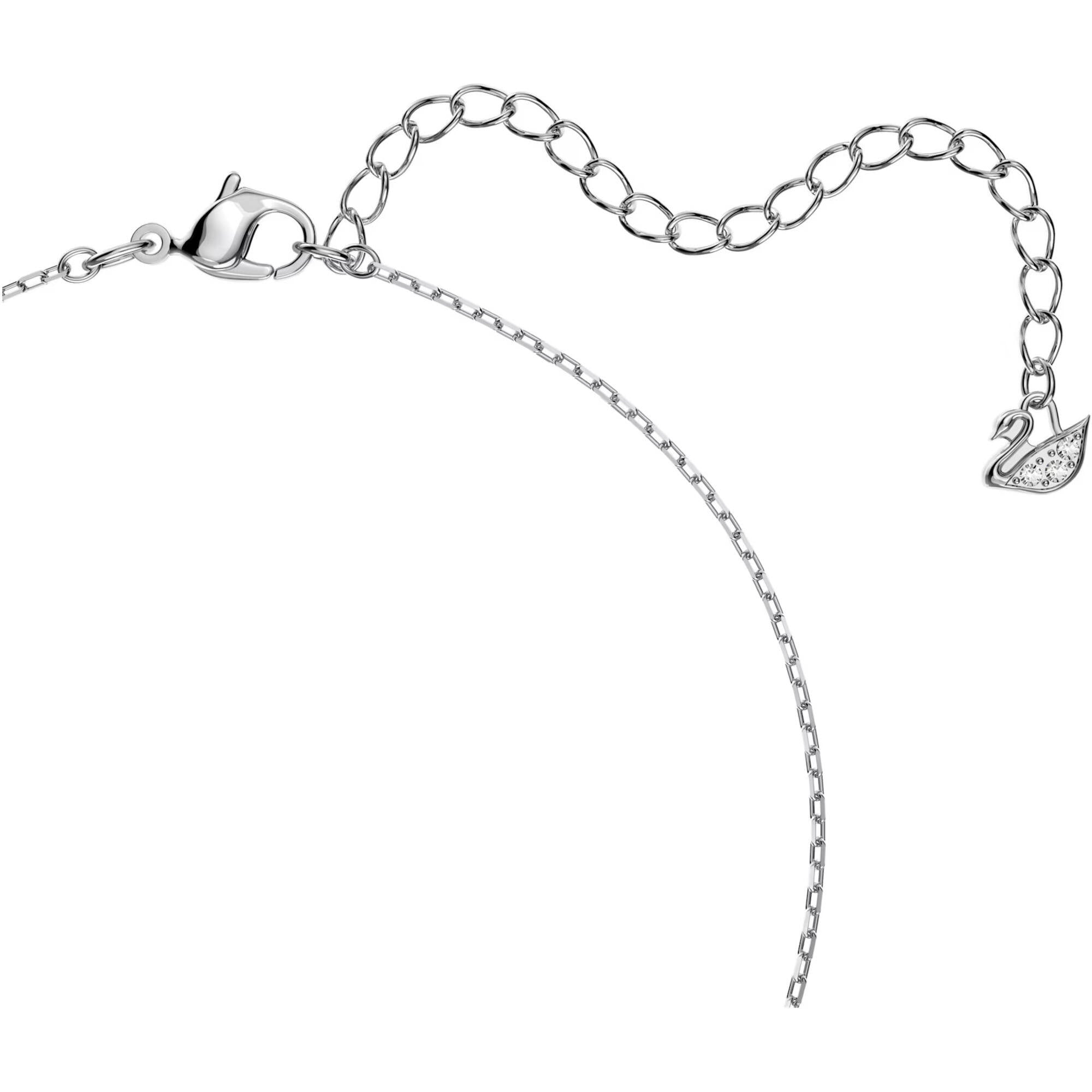 Swarovski Women's Pendant Necklace - Una Dancing Crystal Design Silver | 5286137