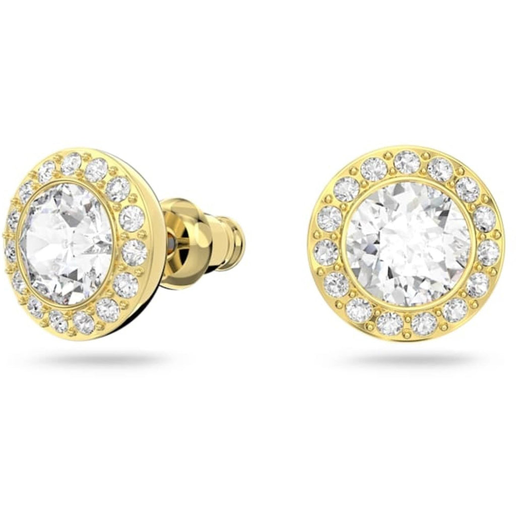 Swarovski Women's Stud Earrings - Una Gold Tone Plated Clear Crystal Pave | 5505470