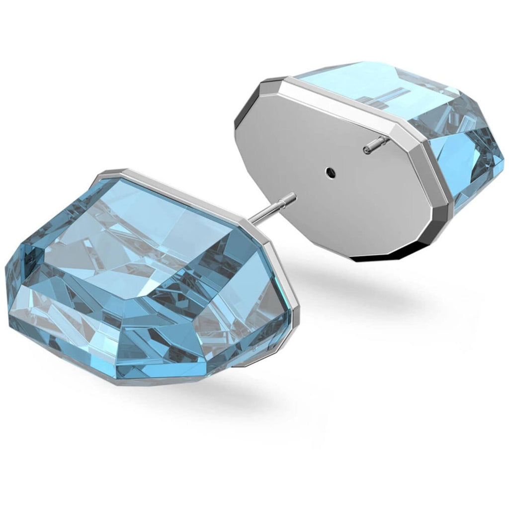 Swarovski Women's Stud Earring - Lucent Blue Octagon Cut Crystal Single | 5600255