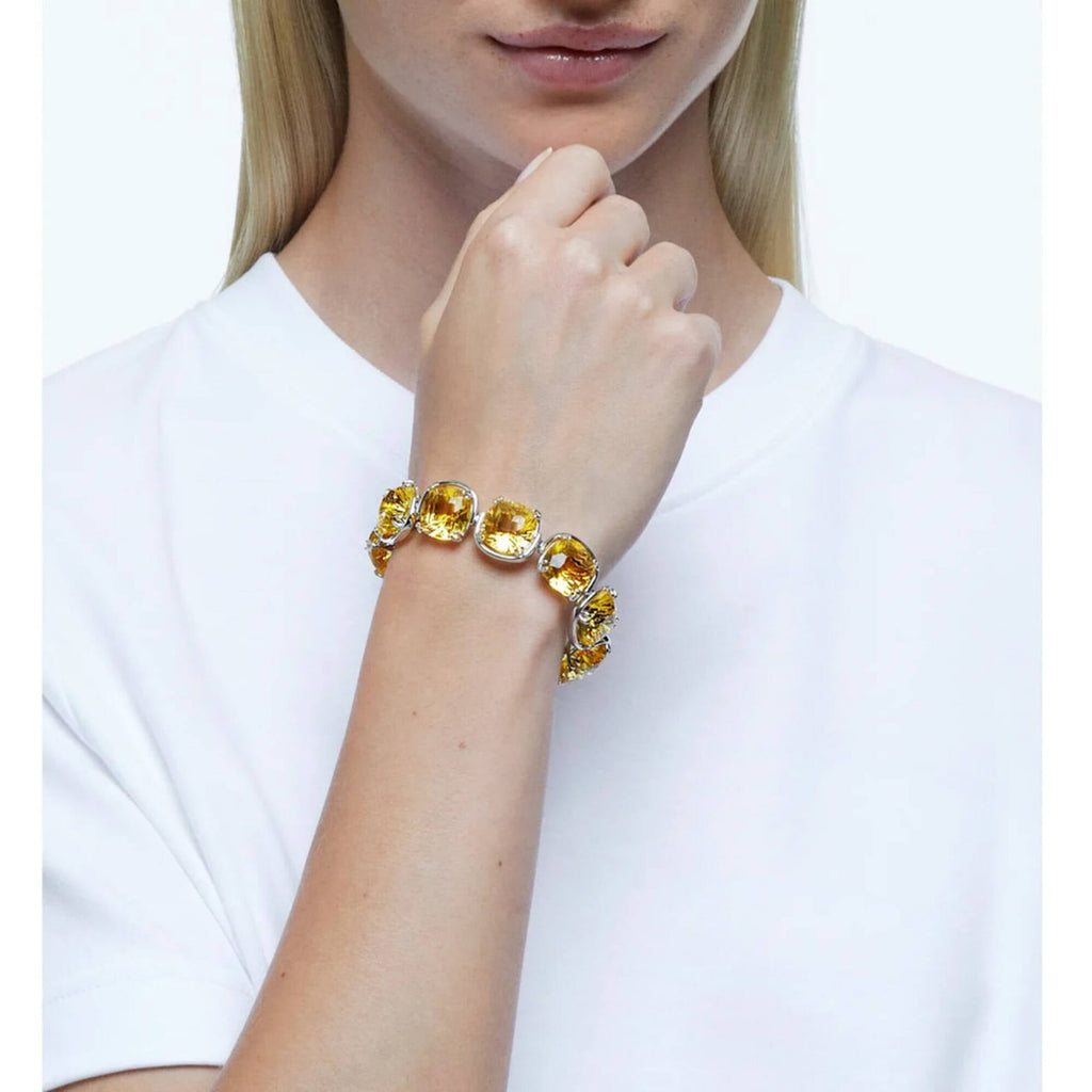 Swarovski Women's Bracelet - Harmonia Yellow Crystals and Rhodium Plated | 5616513