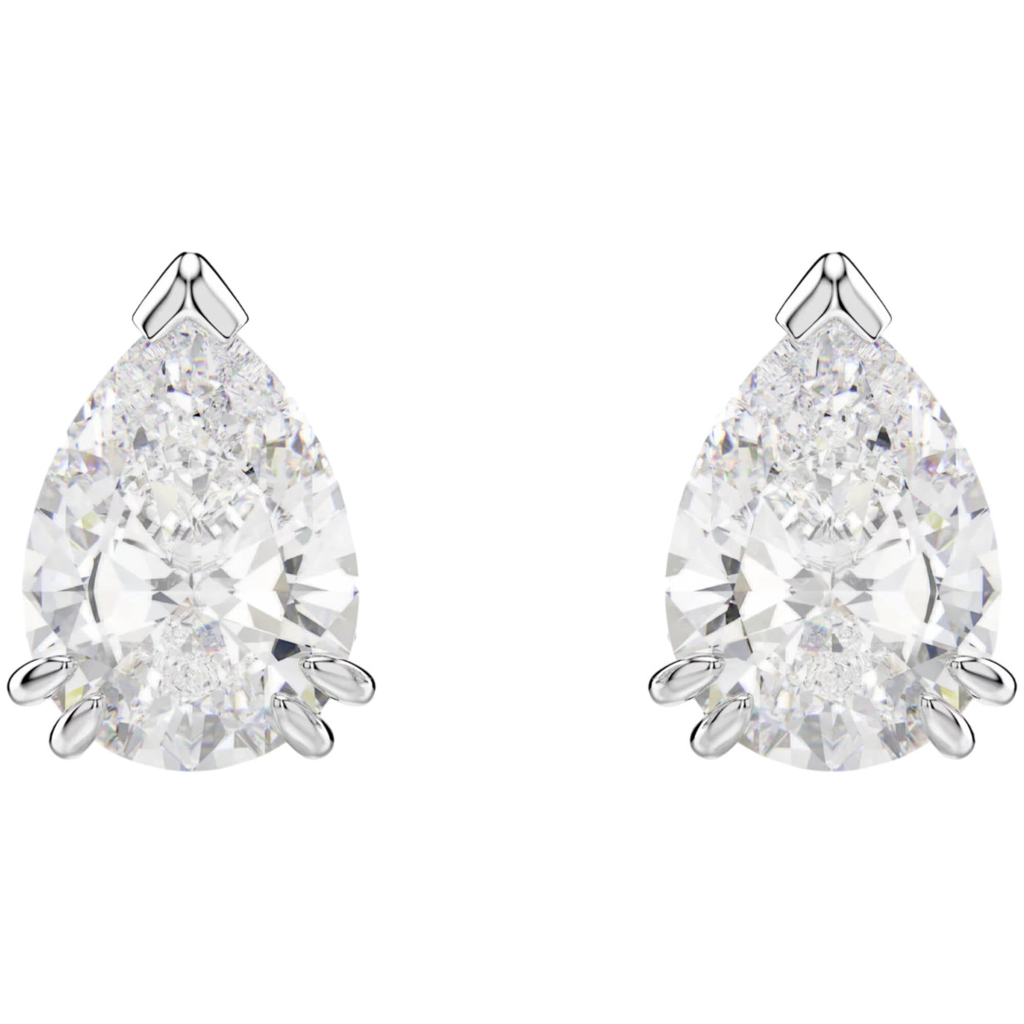 Swarovski Women's Stud Earring - Stilla Pear-Cut Stones and Rhodium Plated | 5636713
