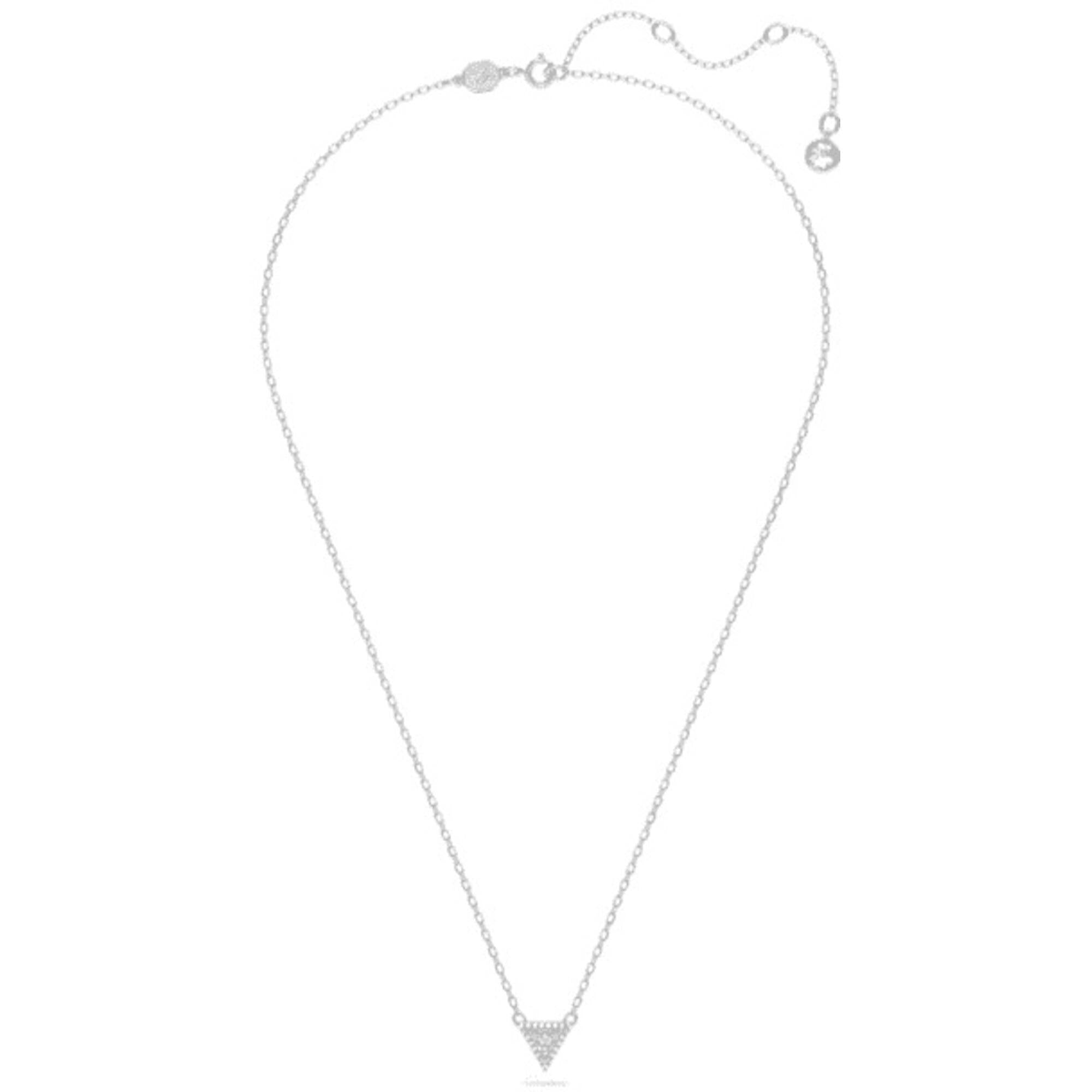 Swarovski Women's Pendant Necklace - Stilla Hand-Set Triangle-Cut Stone | 5642983