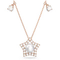 Swarovski Women's Necklace - Stella Pavé-Embellished Star Motif with Pearl | 5645382
