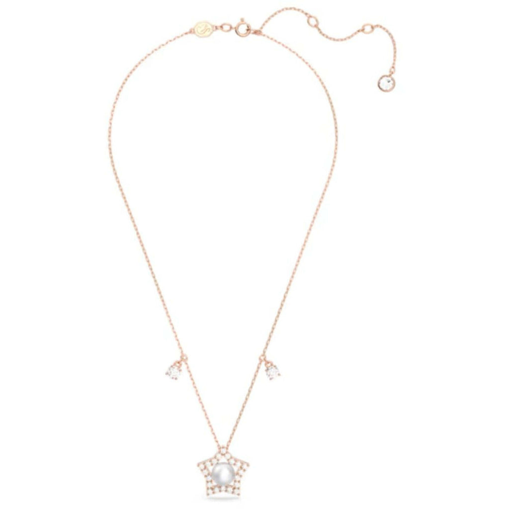 Swarovski Women's Necklace - Stella Pavé-Embellished Star Motif with Pearl | 5645382