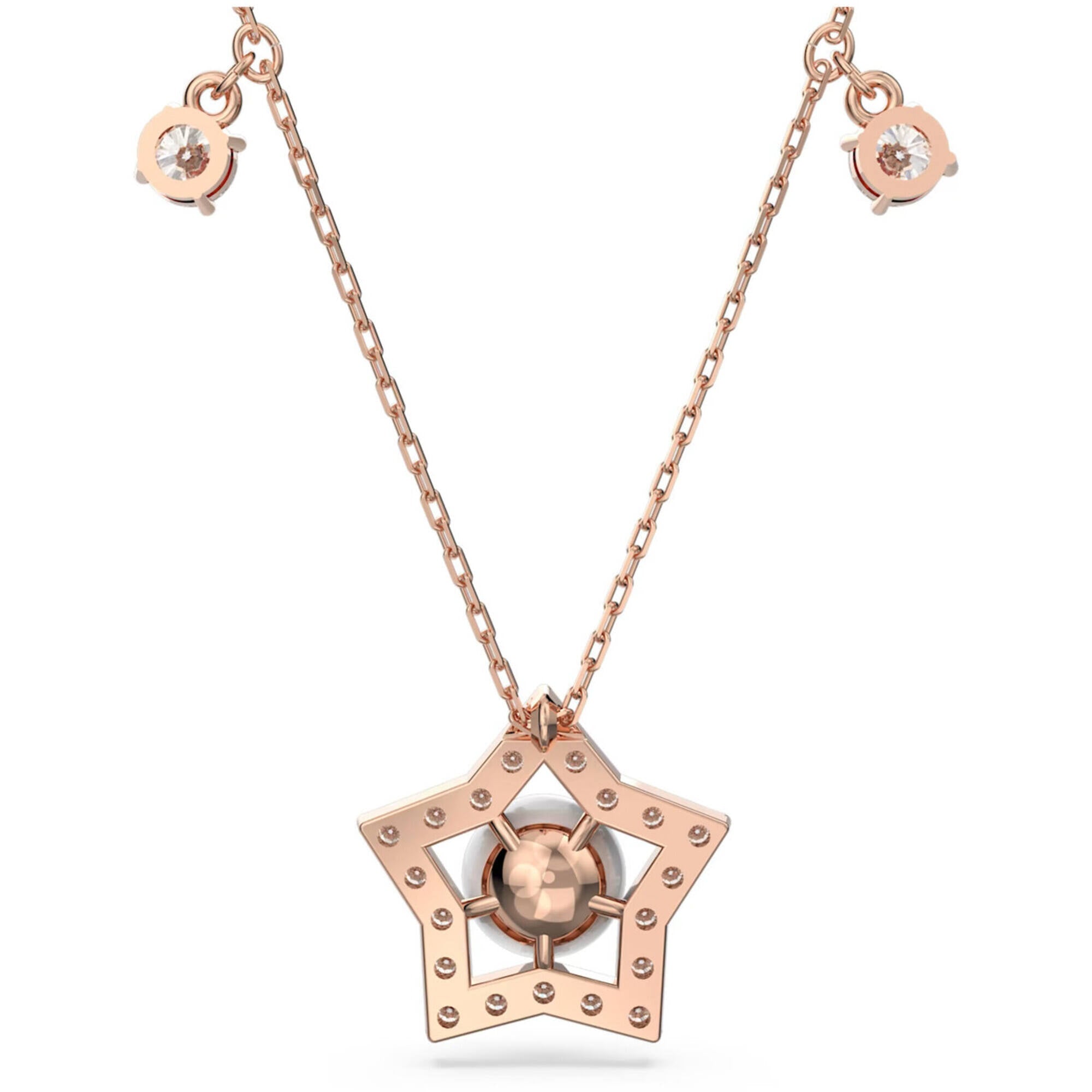 Swarovski Women's Necklace - Stella Pavé-Embellished Star Motif with Pearl | 5645382