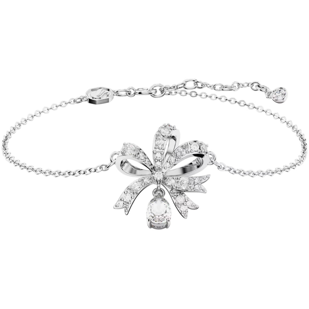 Swarovski Women's Bracelet - Hyperbola Bow-Inspired Shape Rhodium Plated | 5647581