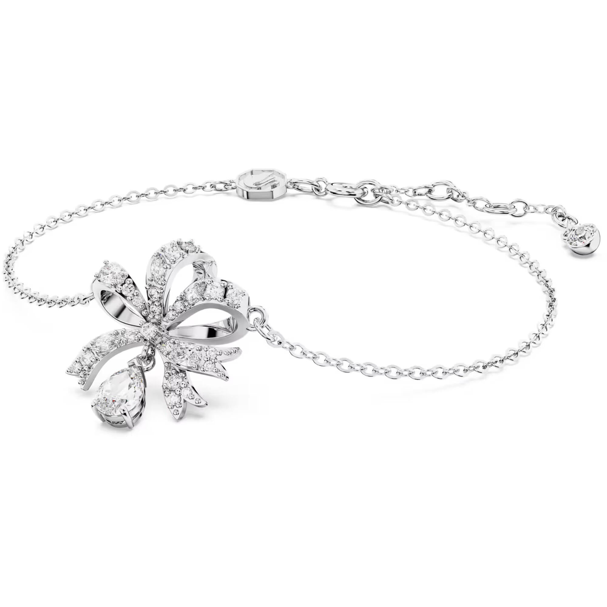 Swarovski Women's Bracelet - Hyperbola Bow-Inspired Shape Rhodium Plated | 5647581