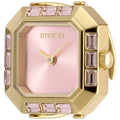 Invicta Women's Mini Ring Watch - Angel Pink Dial Yellow Gold Band Crystal | 49586