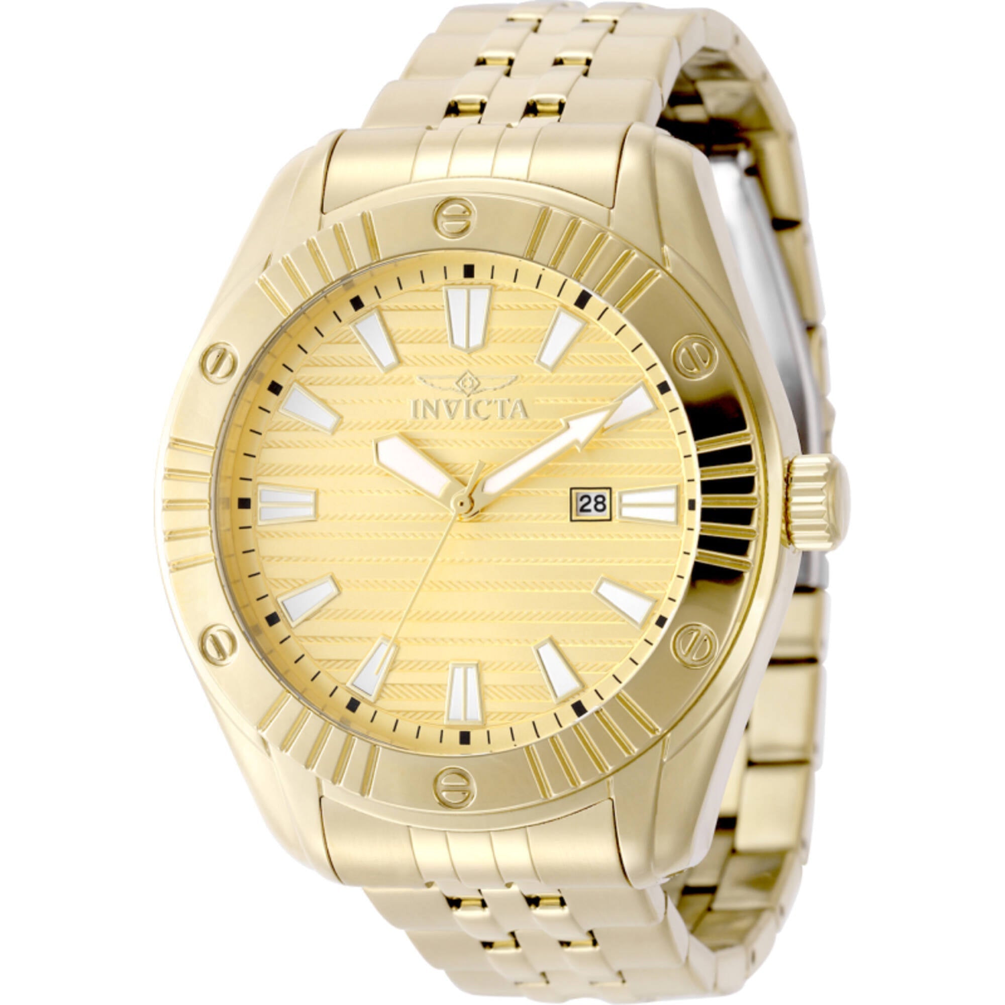 Invicta Women's Watch - Angel Gold Tone Brass Dial Stainless Steel Bracelet | 50387