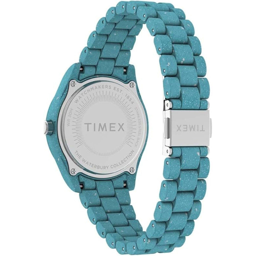 Timex Women's Watch - Waterbury Ocean Quartz Blue Dial Resin Bracelet | TW2V33200JR