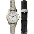 Timex Women's Watch - Quartz White Dial Two Tone Steel Expansion Band | TWG027800NG