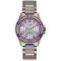 Guess Women's Analog Watch - Quartz Silver Tone Dial Iridescent Bracelet | GW0044L1