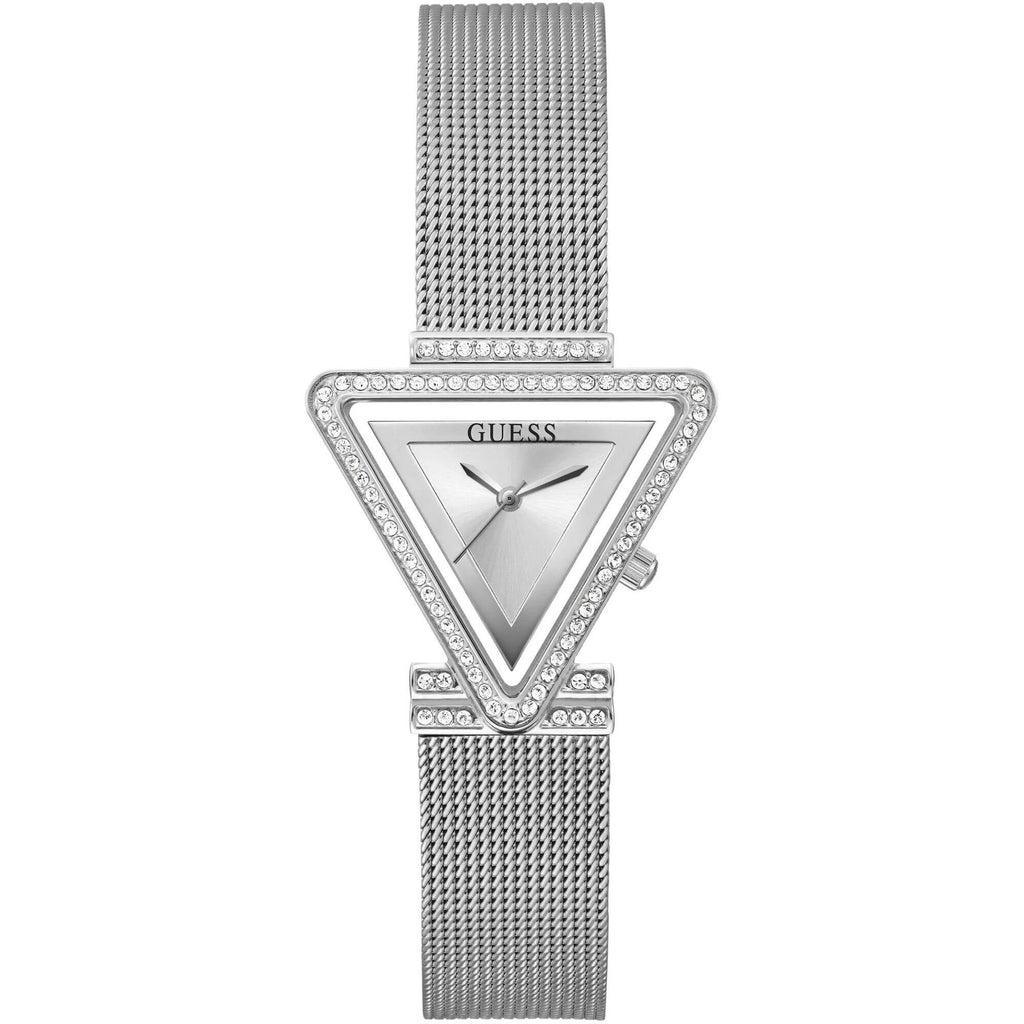 Guess Women's Watch - Quartz Silver Tone Dial Stainless Steel Mesh Bracelet | GW0508L1