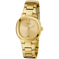 Guess Women's Analog Watch - Eve Quartz Champagne Dial Yellow Gold Bracelet | GW0615L2