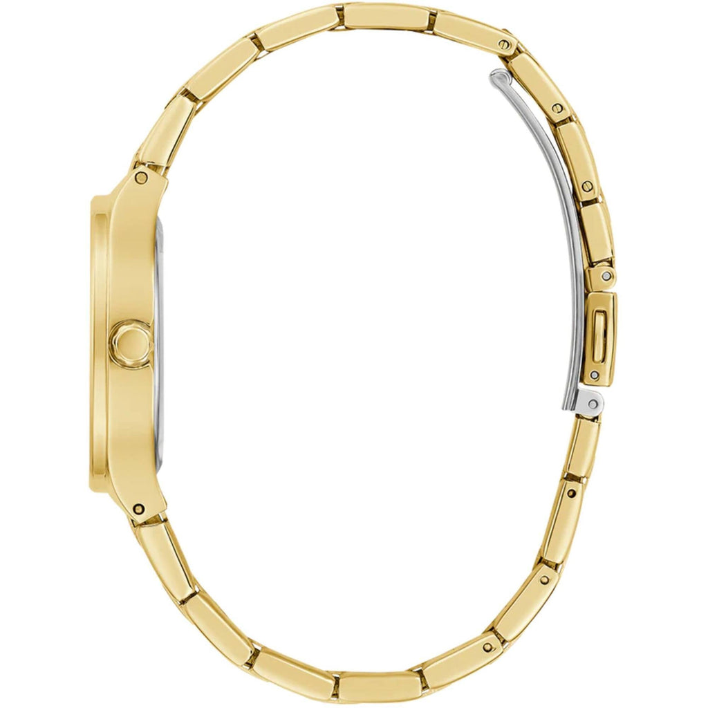 Guess Women's Analog Watch - Eve Quartz Champagne Dial Yellow Gold Bracelet | GW0615L2
