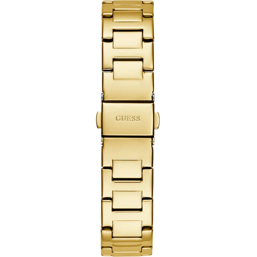 Guess Women's Analog Watch - Eve Quartz Champagne Dial Yellow Gold Bracelet | GW0615L2