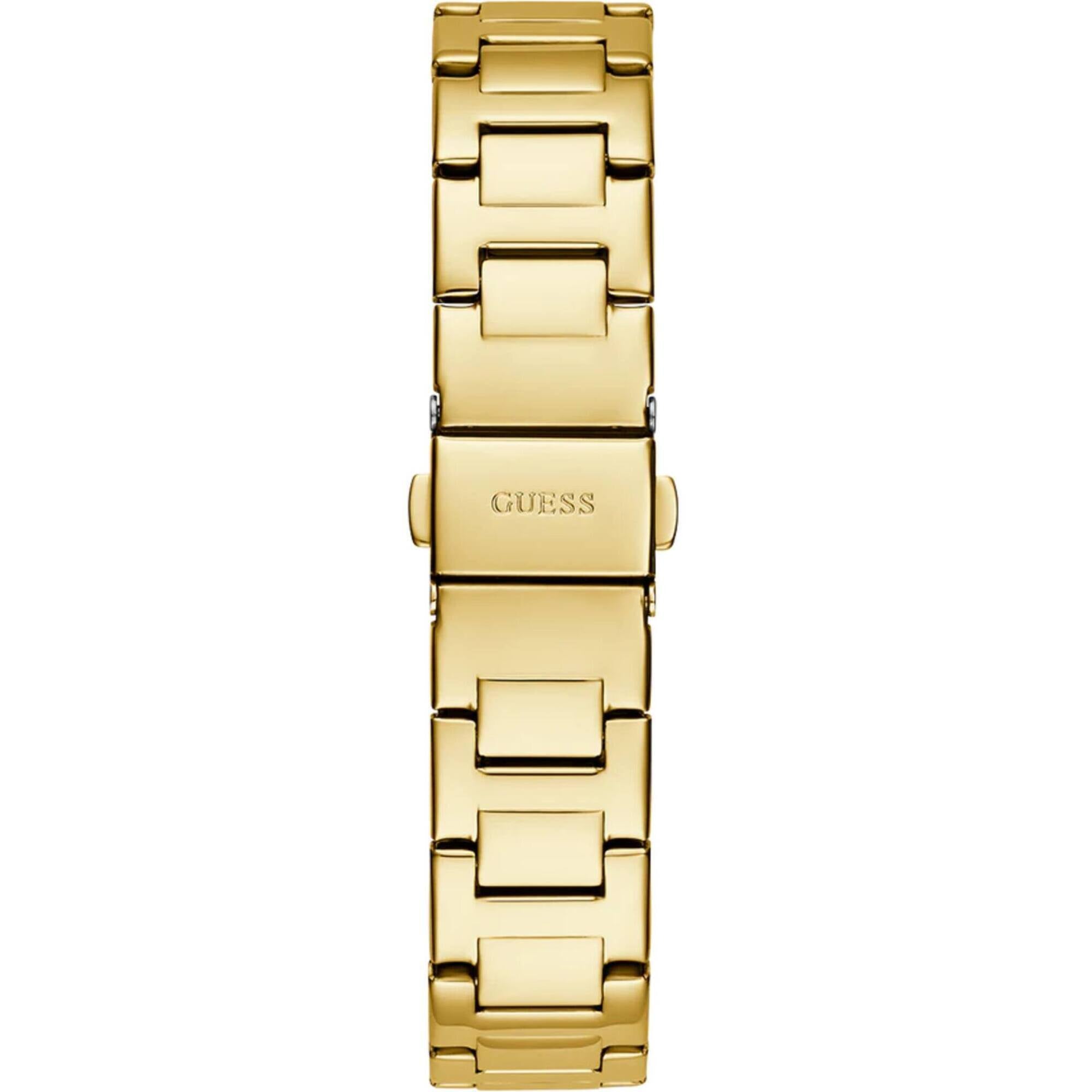 Guess Women's Analog Watch - Eve Quartz Champagne Dial Yellow Gold Bracelet | GW0615L2