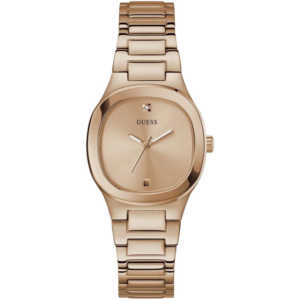 Guess Women's Analog Watch - Eve Quartz Rose Gold Tone Dial Steel Bracelet | GW0615L3