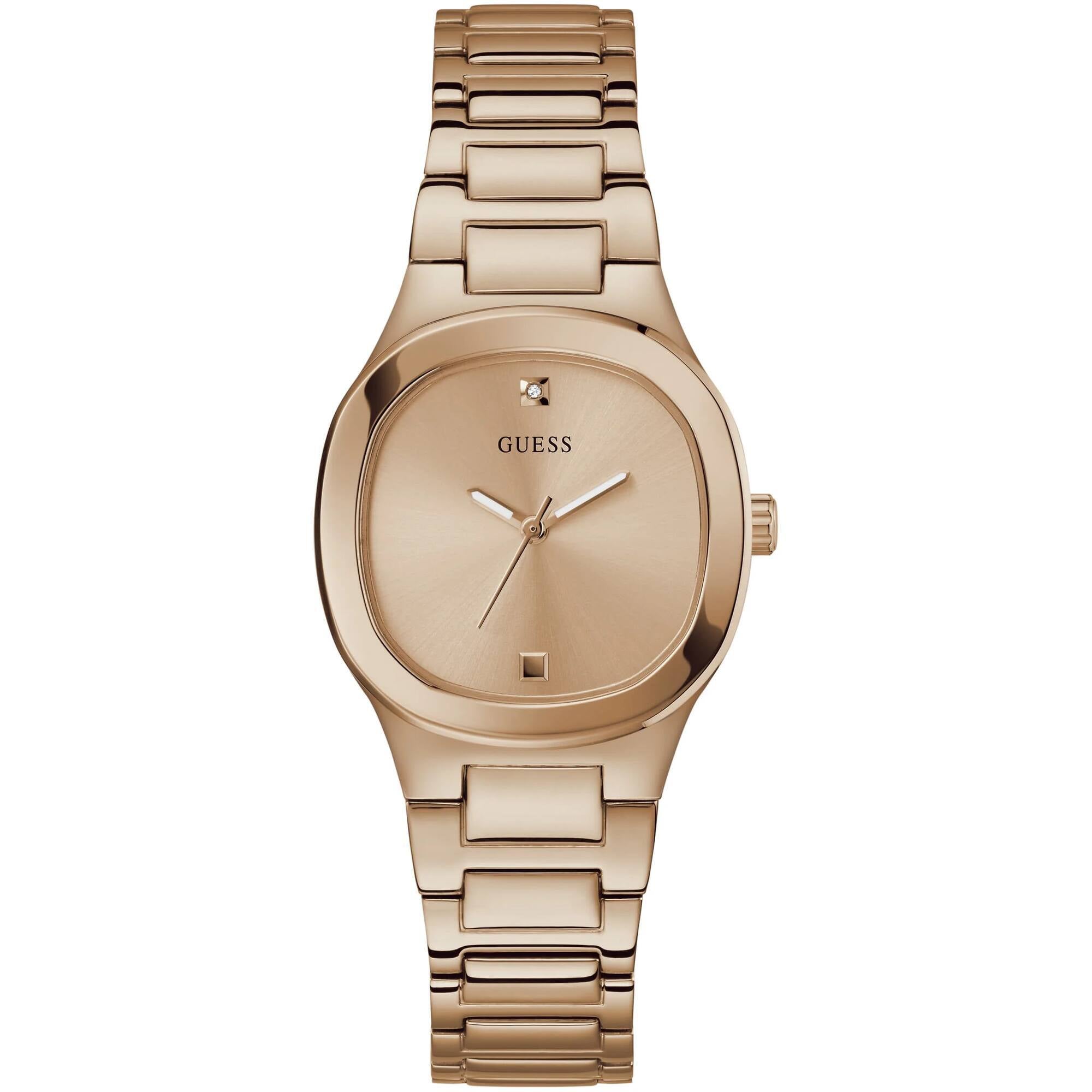 Guess Women's Analog Watch - Eve Quartz Rose Gold Tone Dial Steel Bracelet | GW0615L3
