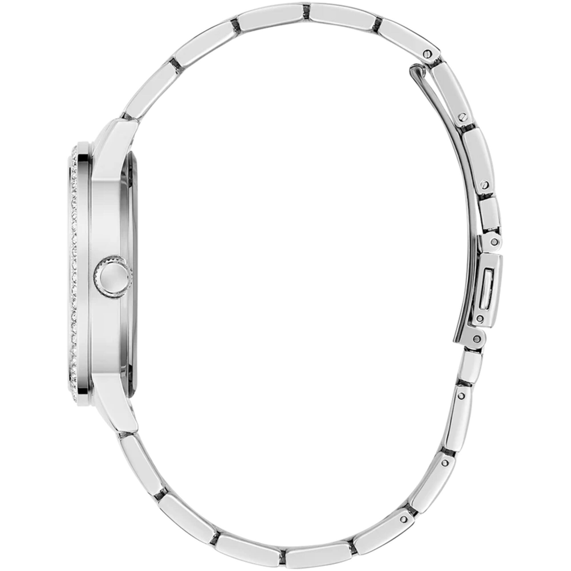 Guess Women's Analog Watch - Quartz Silver Tone Dial Silver Tone Bracelet | GW0747L1