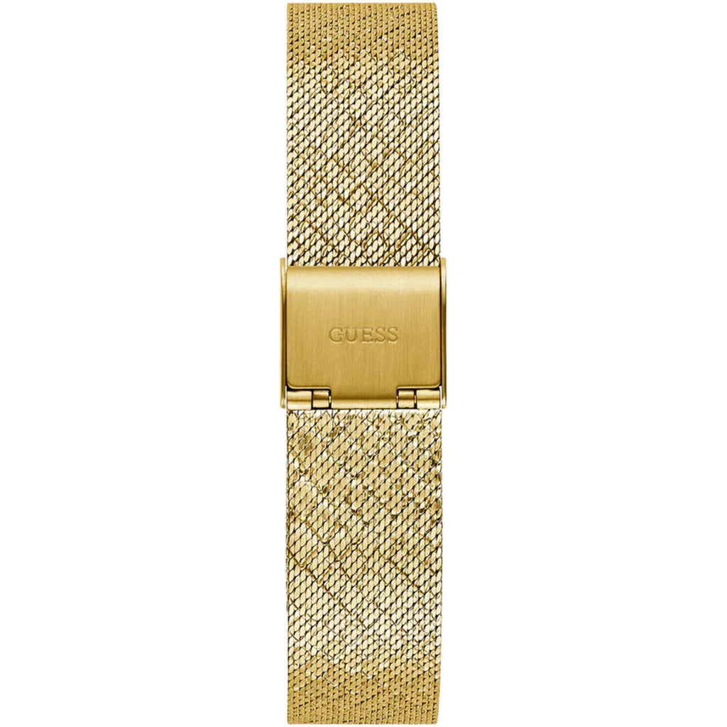 Guess Women's Watch - Quartz Champagne Dial Yellow Gold Steel Mesh Bracelet | GW0748L2