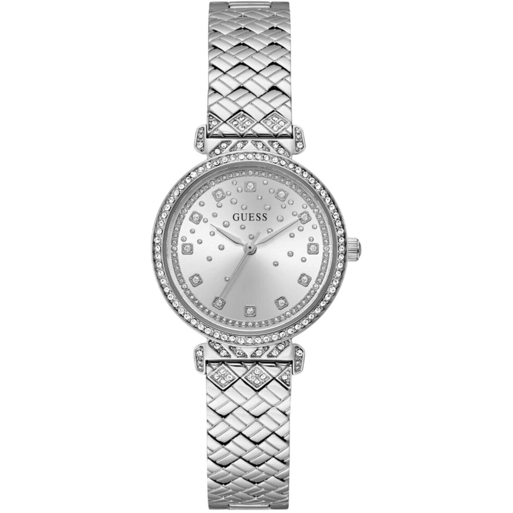 Guess Women's Analog Watch - Quartz Silver Dial Stainless Steel Bracelet | GW0763L1