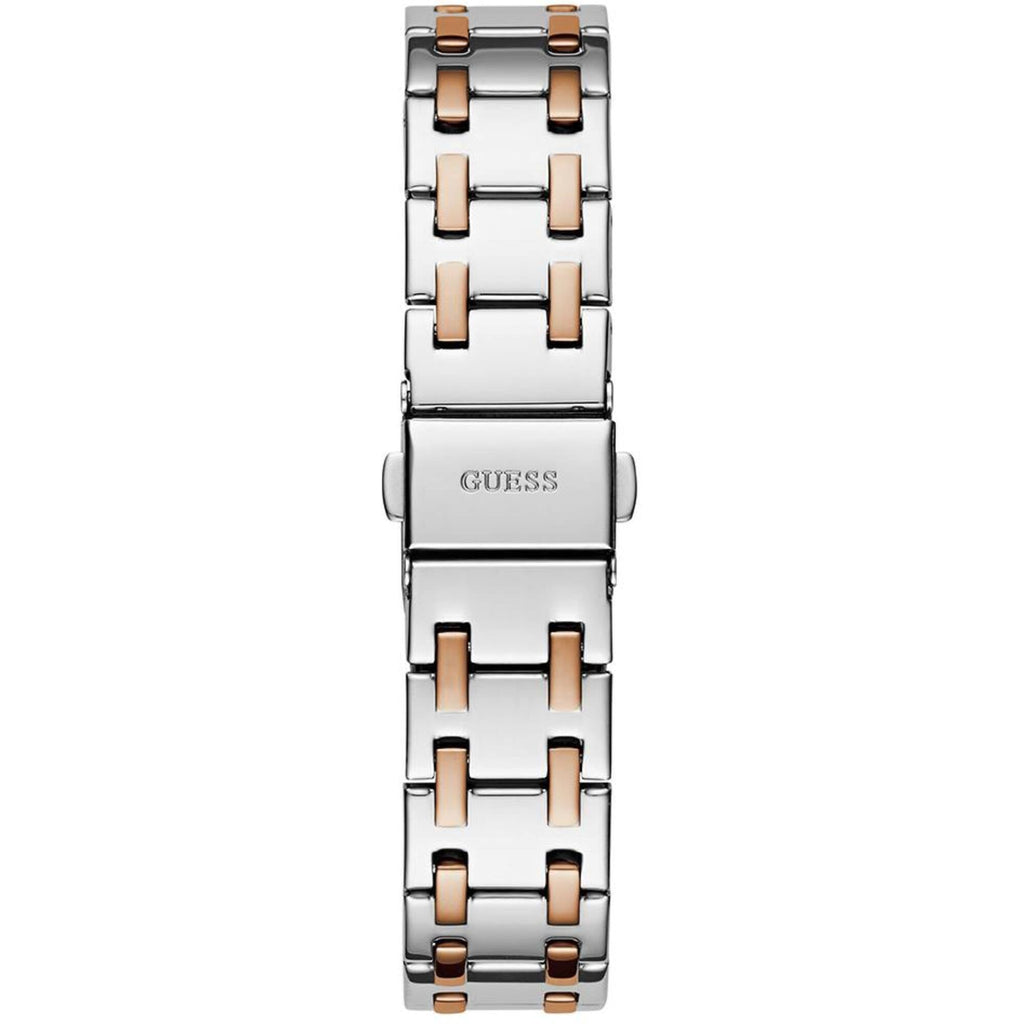 Guess Women's Analog Watch - Quartz White Dial Two Tone Steel Bracelet | GW0770L5