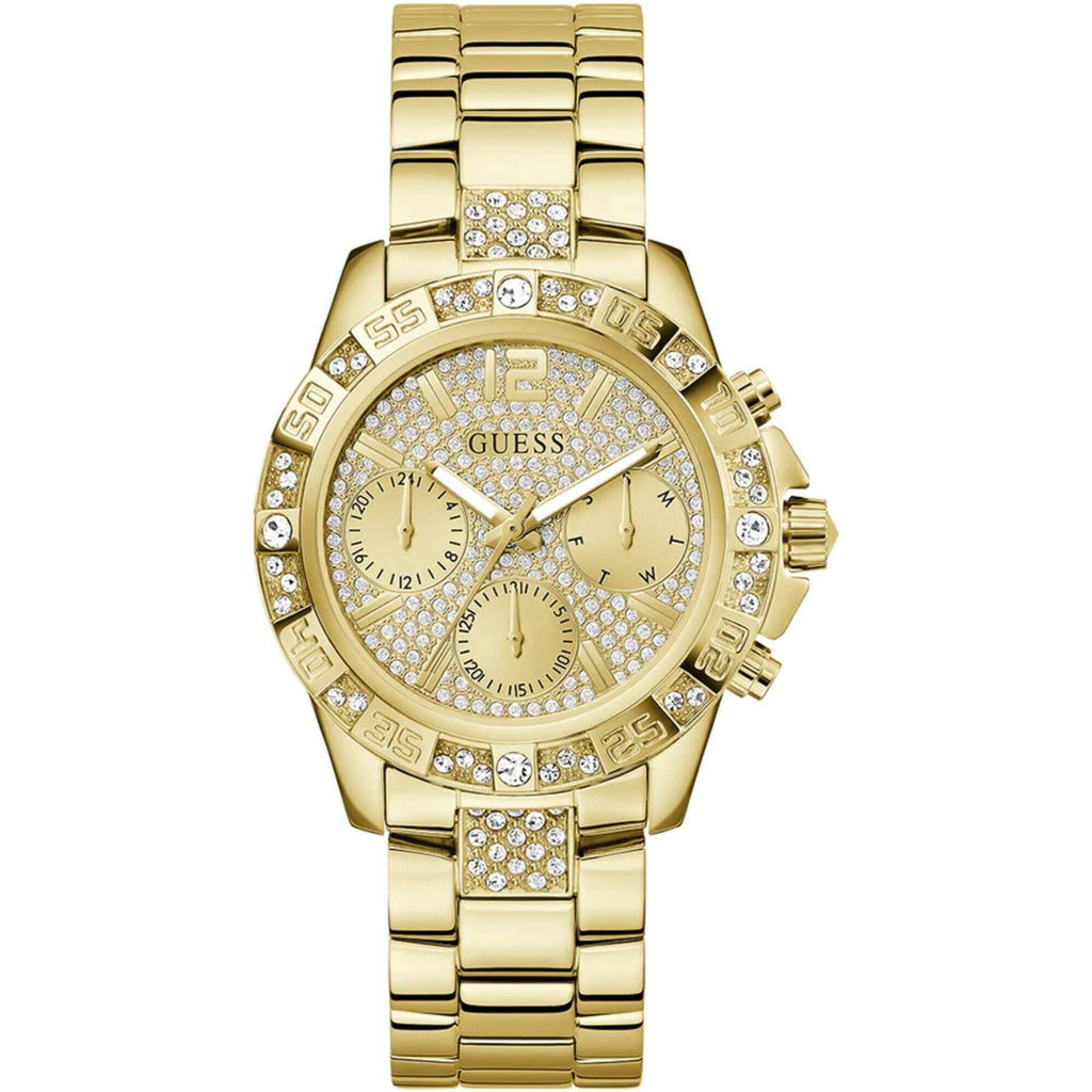 Guess Women's Watch - Quartz Champagne Dial Yellow Gold Bracelet Date-Day | GW0771L2